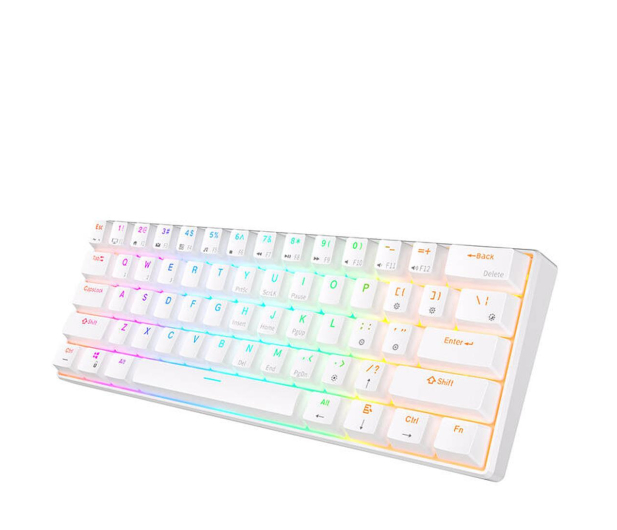 Royal Kludge RK61 RGB Red switch Biała - 1289865 - zdjęcie 5